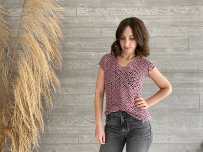 Sweetpea Lace Crochet Top Pattern PDF